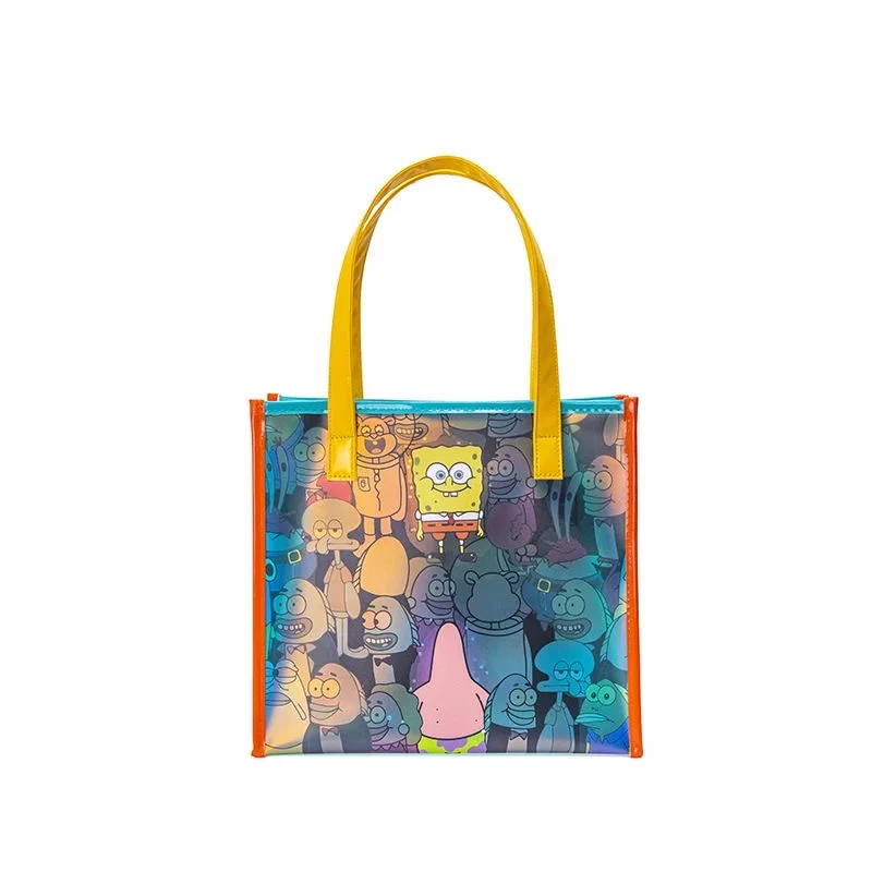 

Новые оригинальные детские рюкзаки из ПВХ с изображением Спанч Боба, сумки через плечо для детей