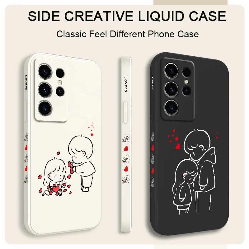 

Scatter Love Phone Case For Samsung Galaxy S25 S24 S23 S22 S21 S20 Ultra FE S10 S10E Plus Note 20 Ultra Silicone Cover