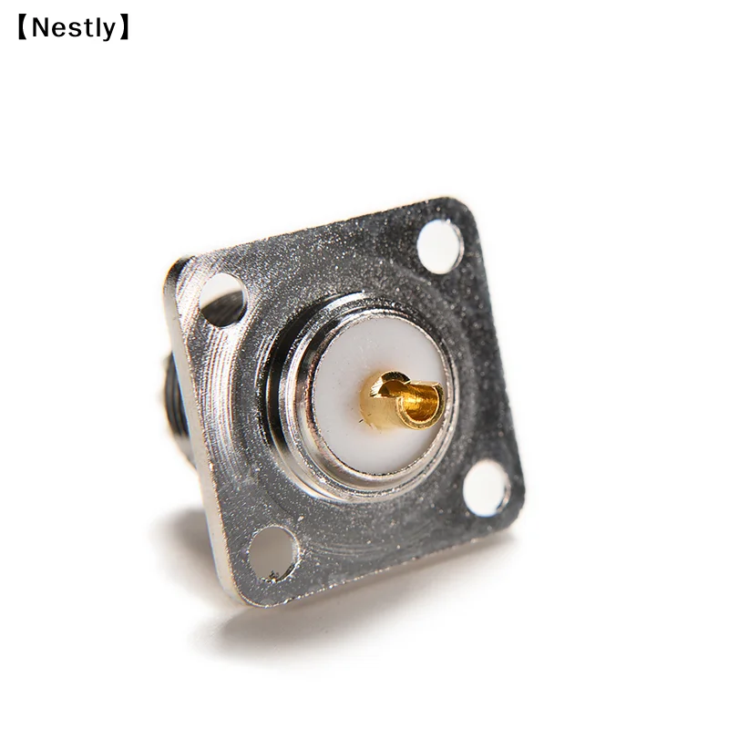 1/2/5 Pcs Connector SO239 UHF Female Jack 4-hole 25mm Flange Solder Panel Mount〔Nest〕