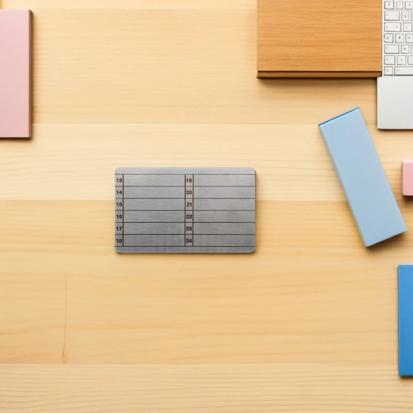 24-Word Seed Phrase Backup Plate Steel Stainless Metal Wallet For Hardware Wallet Waterproof Fireproof Seed Storage For