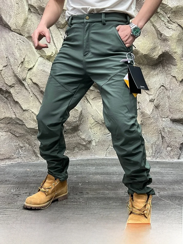 

Tactical Series 3D Tailoring Outdoor Men's Fce Lined Breathable Soft ell Warm Casual Pants Polyester Fiber Straight Leg