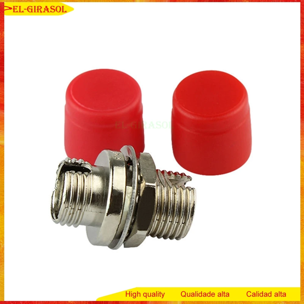 

High Quality 100pcs FC Fiber Coupler, FC Fiber Optic Connectors/ Adapter FC Red Hat Adaptor Flange for D Type Telecommunication