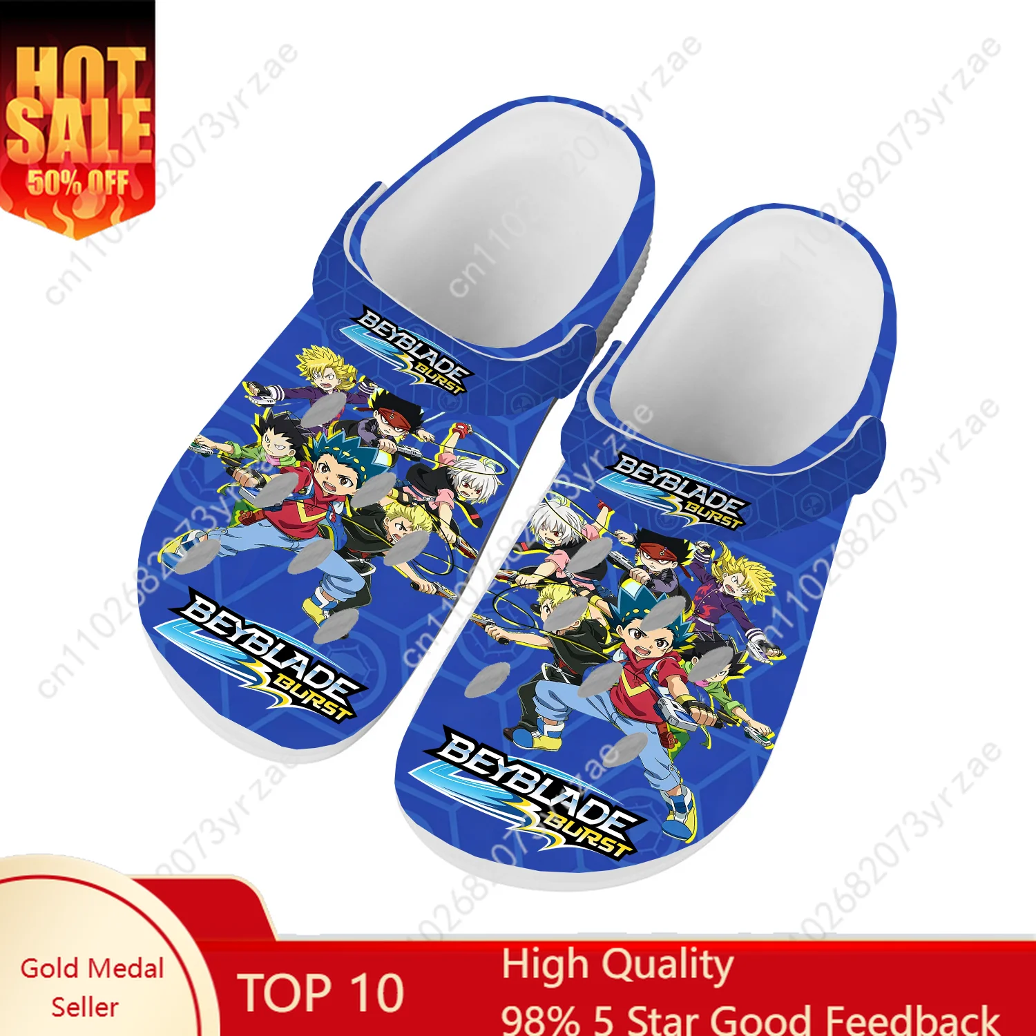 

Beyblade Home Sandal Hot Cartoon Game Men Women Teenager Fashion Built Water Shoes Beach Custom Slippers Sandals