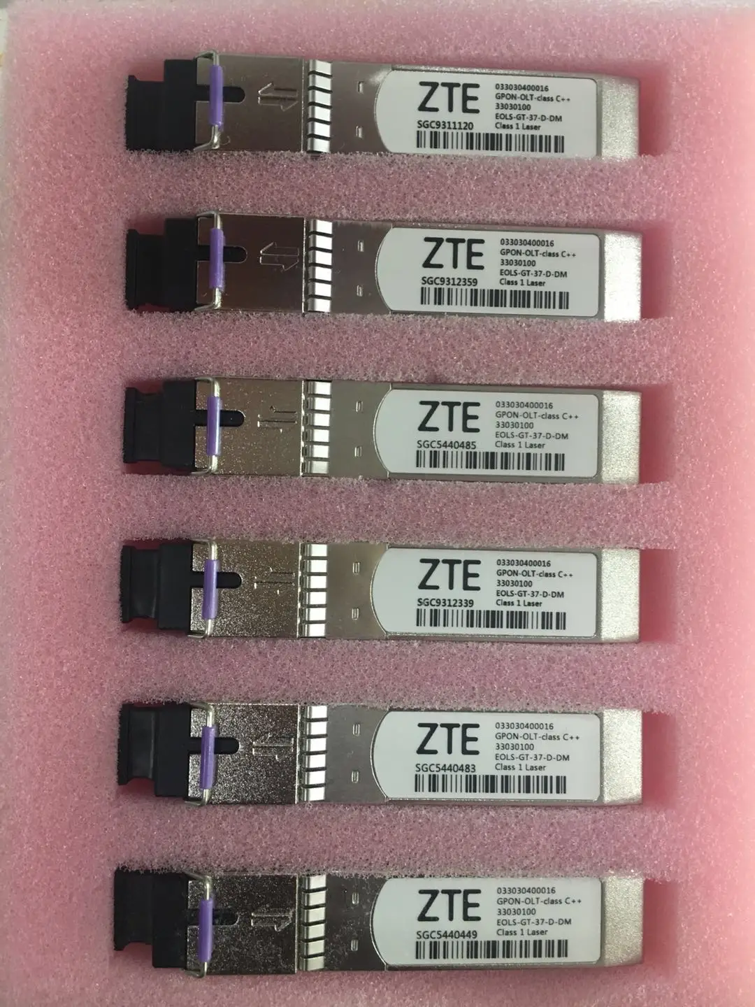 

033030400016 ZTE GPON OLT CLASS C++ single mode SFP transceiver Use for ZTE C300 C320 C600 GPON Card OLT