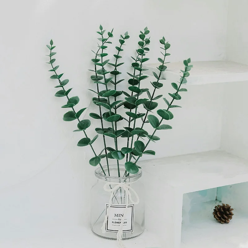 Ins simulazione eucalipto puntelli foto ornamenti ornamenti posa cibo fotografia tiro sfondo decorazione panno