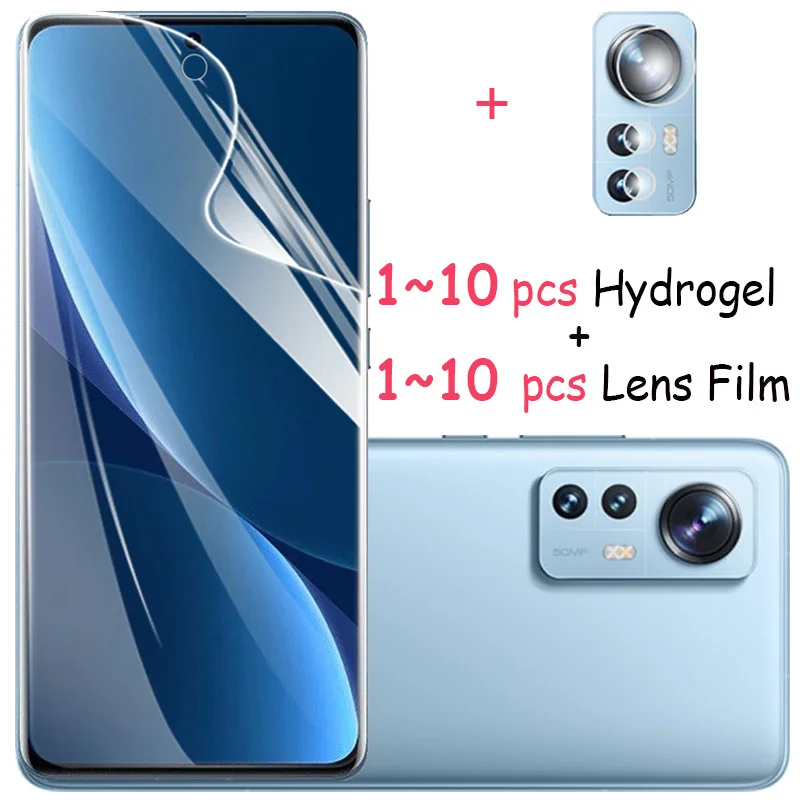 

1~20 pcs hydrogel +Lens film for xiaomi 12 Pro soft glass mi 12 pro protection film Xaiomi 12 X Screen Protector xiomi Mi 12 Pro