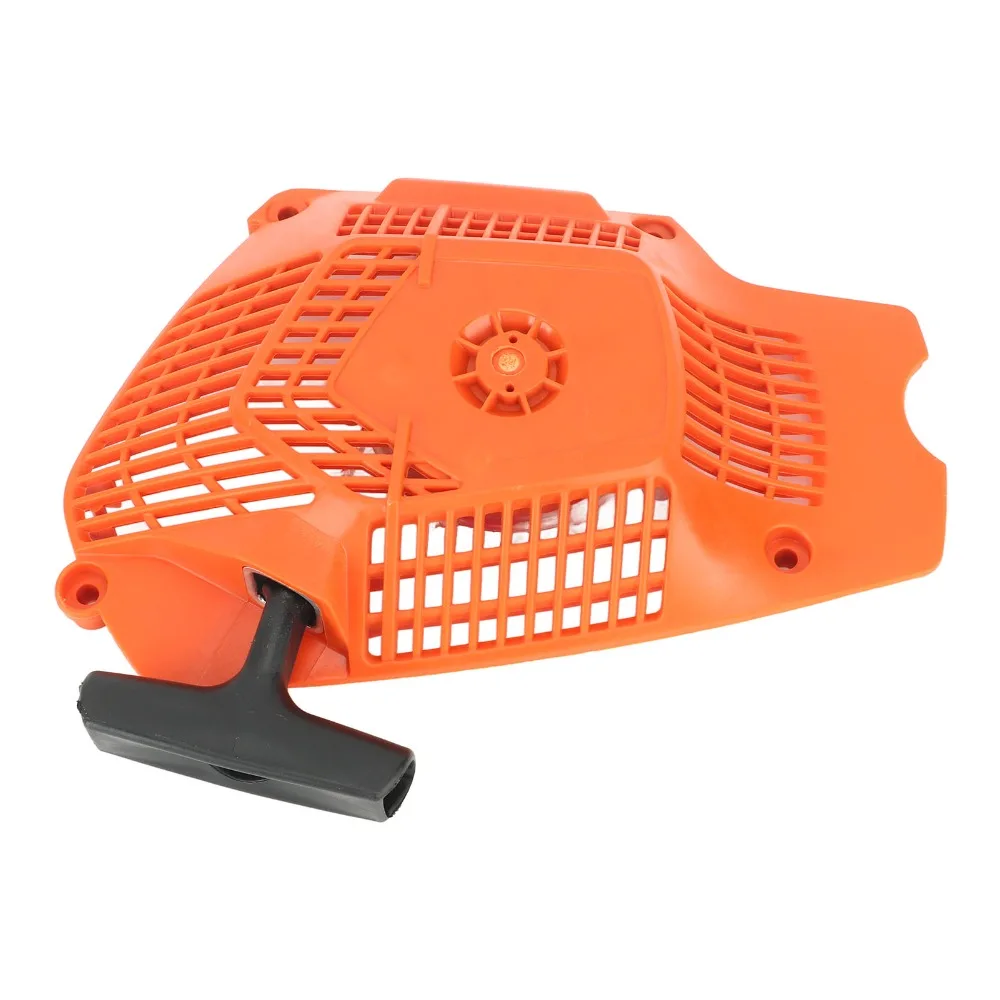

Universal Recoil Starter Assembly ABS Easy Instal Pull Starter Replacement Orange Recoil Starter Part for Husqvarna 572 560