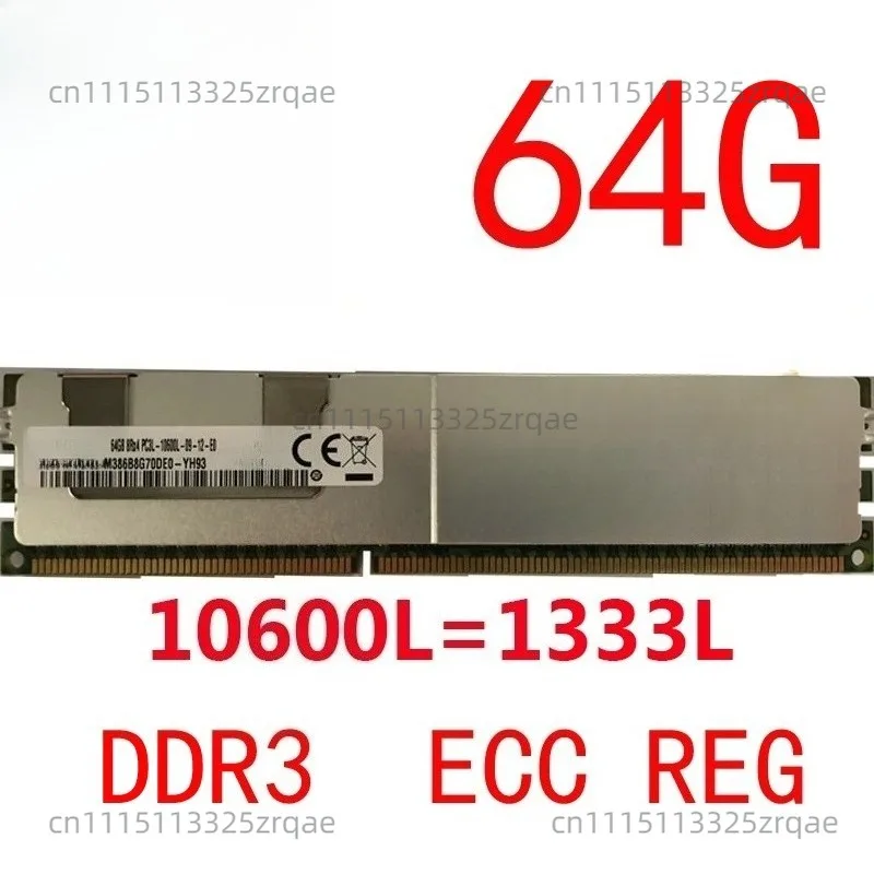 Mémoire serveur Samsung d'origine démontée 64 Go 8RX4 10600L DDR3 64 Go 1333 ECC REG