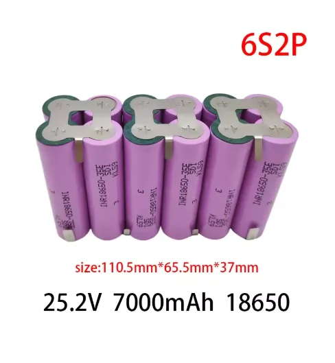 Customized Lithium Ion Battery 18650 35E 30A High Capacity 3.7V-21V 3500mAh-10500mAh for Electronics 24V Lithium Power Supply
