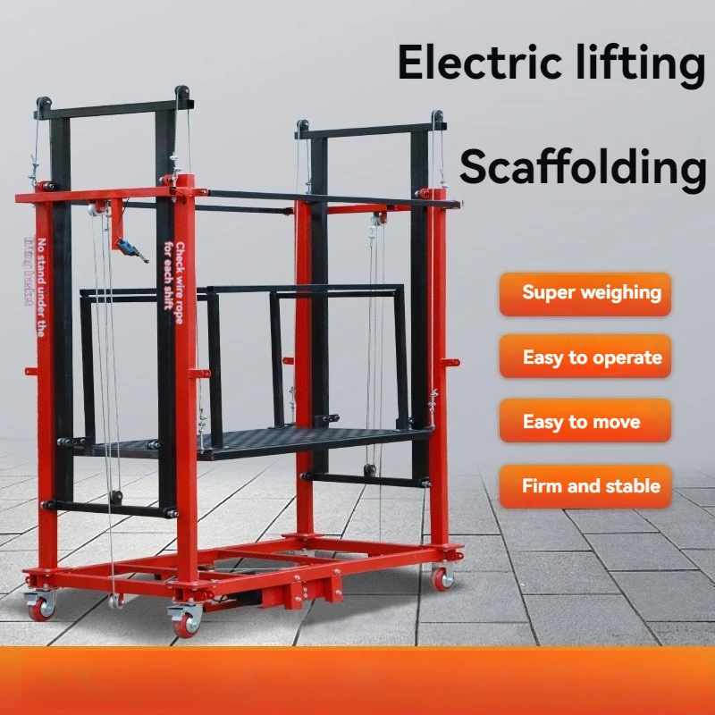 Electric Scaffolding Lift, Mobile Remote Control Automatic Lifting Platform, Indoor And Outdoor Decoration Portable Lifting Plat