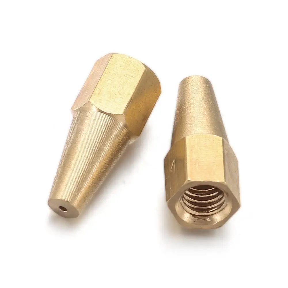5pcs Cutting Propane Acetylene Pure Copper Torch Tip Gas Brazing Torch Nozzle Oxygen Welding H01-2