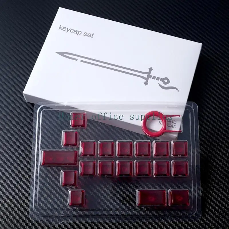 K43B 19 Mechanical Keyboard Keycap Set With Unique Design And Side Lighting