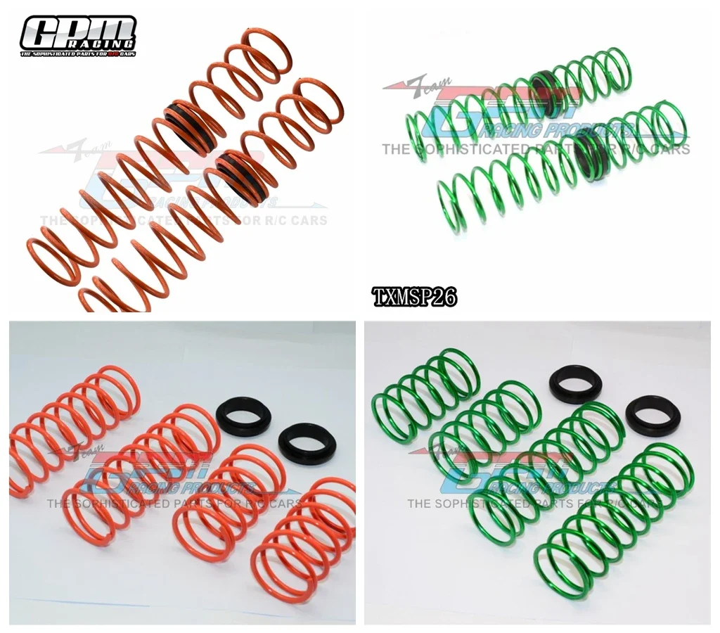 GPM زنبرك سميك معدني مقوى 2.6 مللي متر/2.8 مللي متر لملحقات جزء السيارة Traxxas X-maxx RC