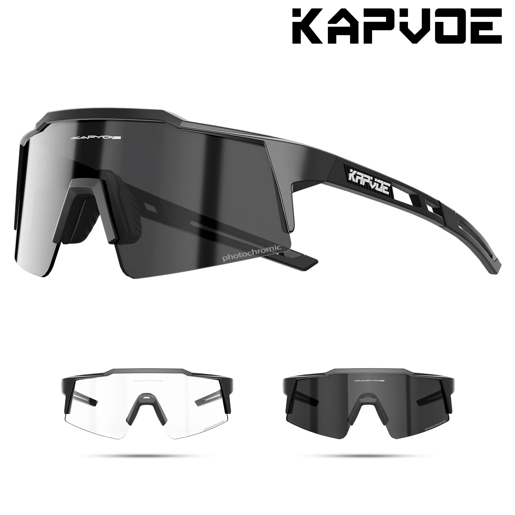 AliExpress kapvoe KAPVOE Photochromic Cycling Sunglasses for Men Glasses Fashion Mountain Bicycle Road Speed Cool Goggles Sports MTB Bike Eyewear