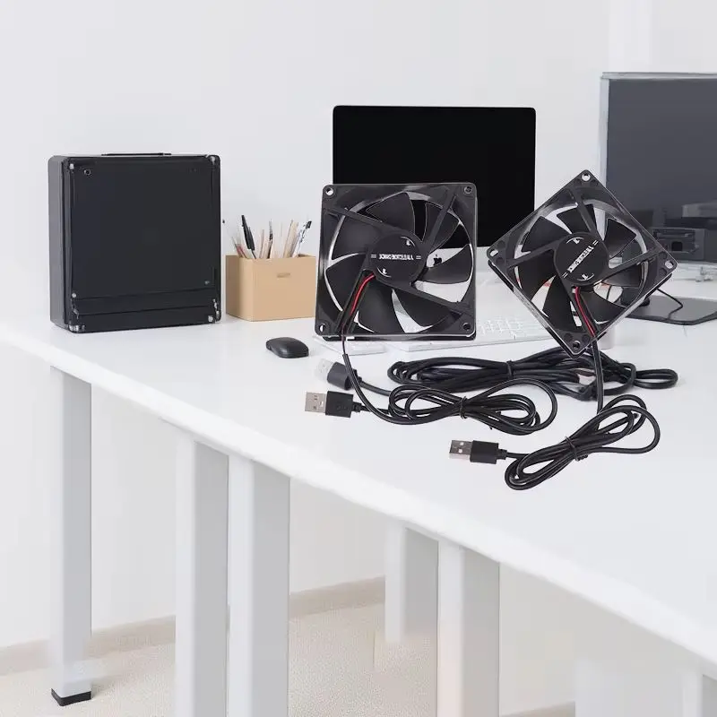 5V Brushless Cooling Fan USB Router Fan Computer Case TV Box Cooling Case 50mm 80mm 90mm 120mm PC DIY Cooler Desktop Fan