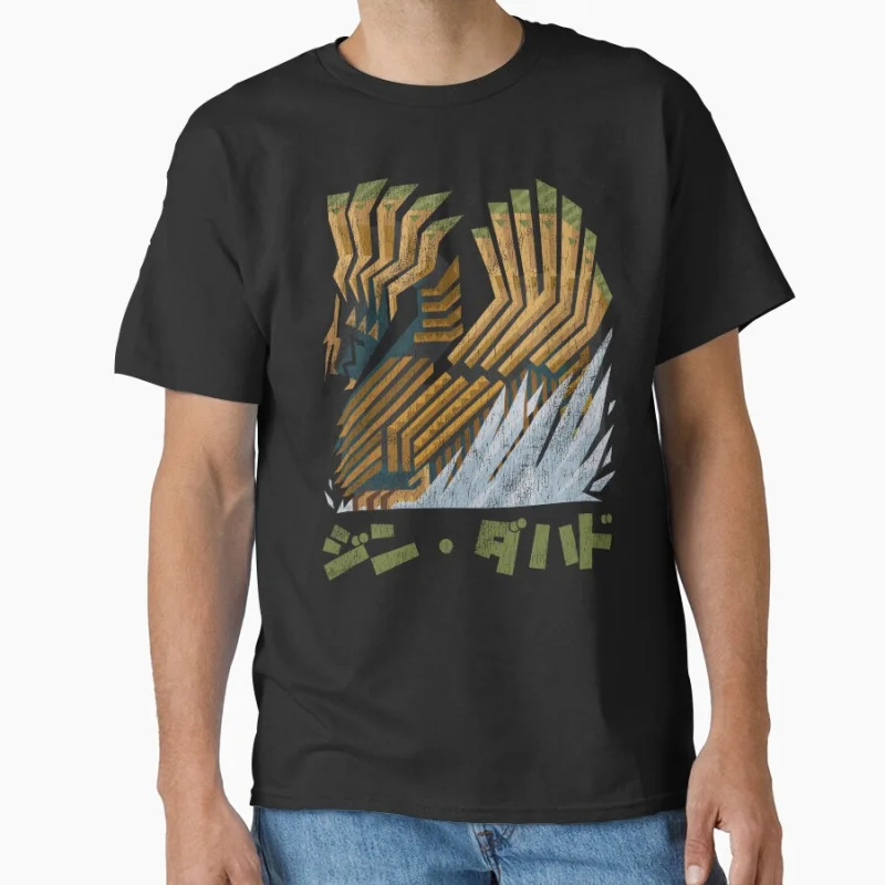 

Monster Hunter Wilds Video games printed T Shirt for men 100% cotton large size Adult tops S-6XL mens clothing