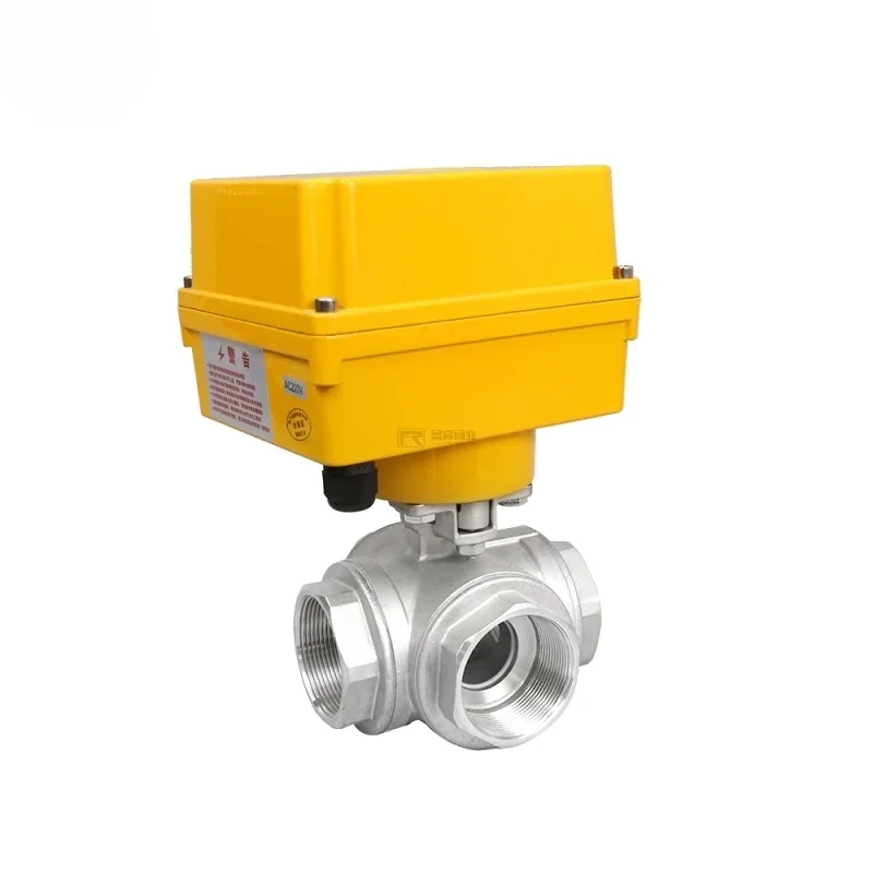 Promotion High Quality Ball Valve Durable Industrial Electric Smart 4 Way Female Internal Thread NPT BSP Ball Valve