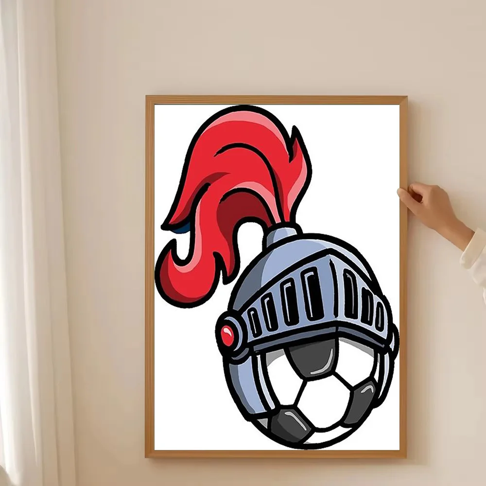 فارس القرون الوسطى قماش جدار الفن الفايكنج خوذة صورة ديكور المنزل فايكنغ ديكور درع طباعة معركة درع الخيال الفن #3