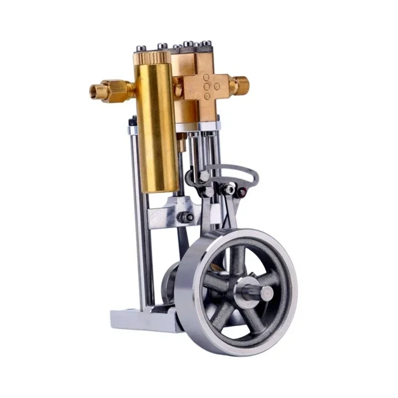 

V1313 Mini Reversing Single Cylinder Vertical Steam Engine DIY Assembly Steam Model Kits OEM Marine Engine Toy