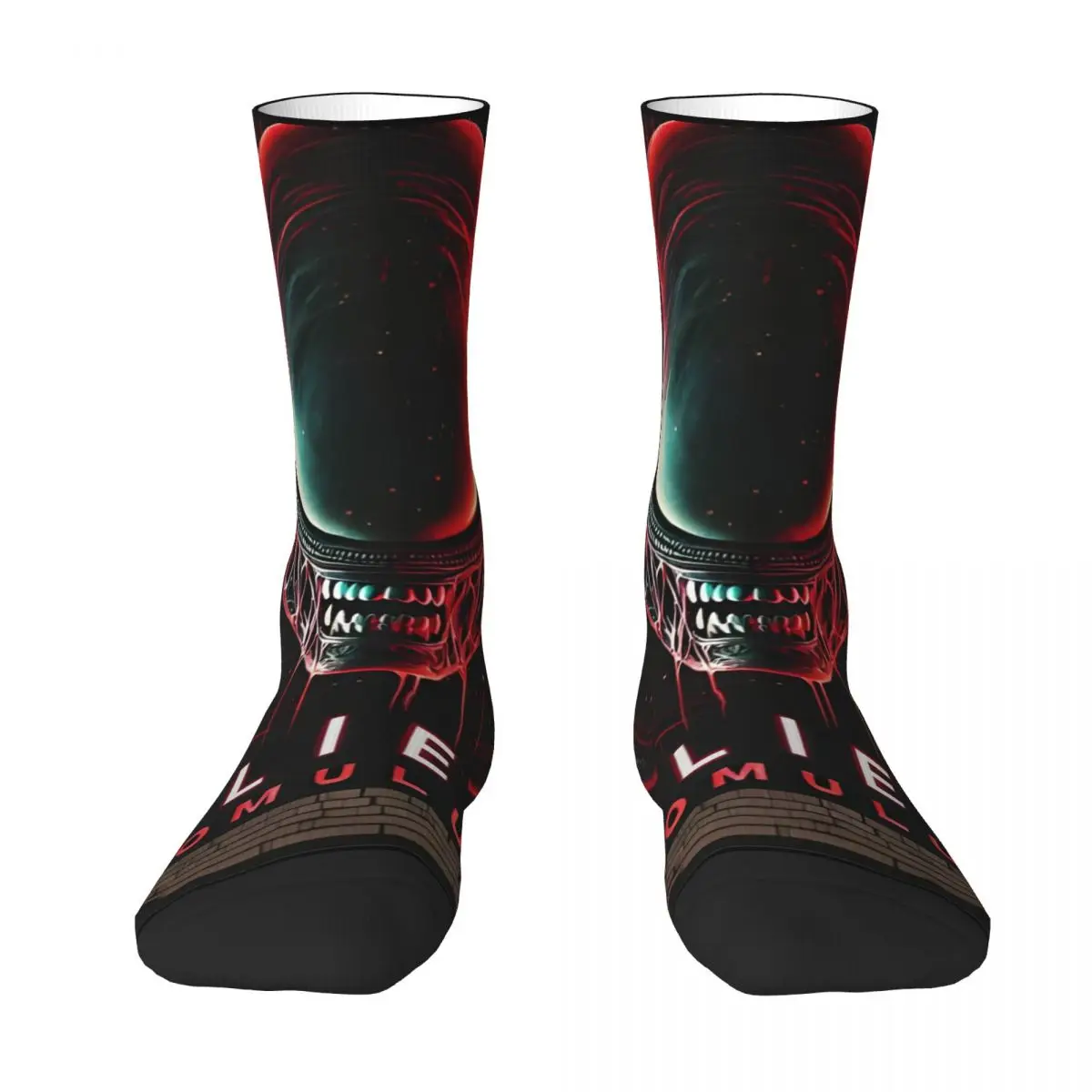 A-Aliens R-Romulus Movie 2024 Socks for Women Men Merch All Seasons Sci Fi Horror Eerie Cute Middle Tube Socks Non-slip