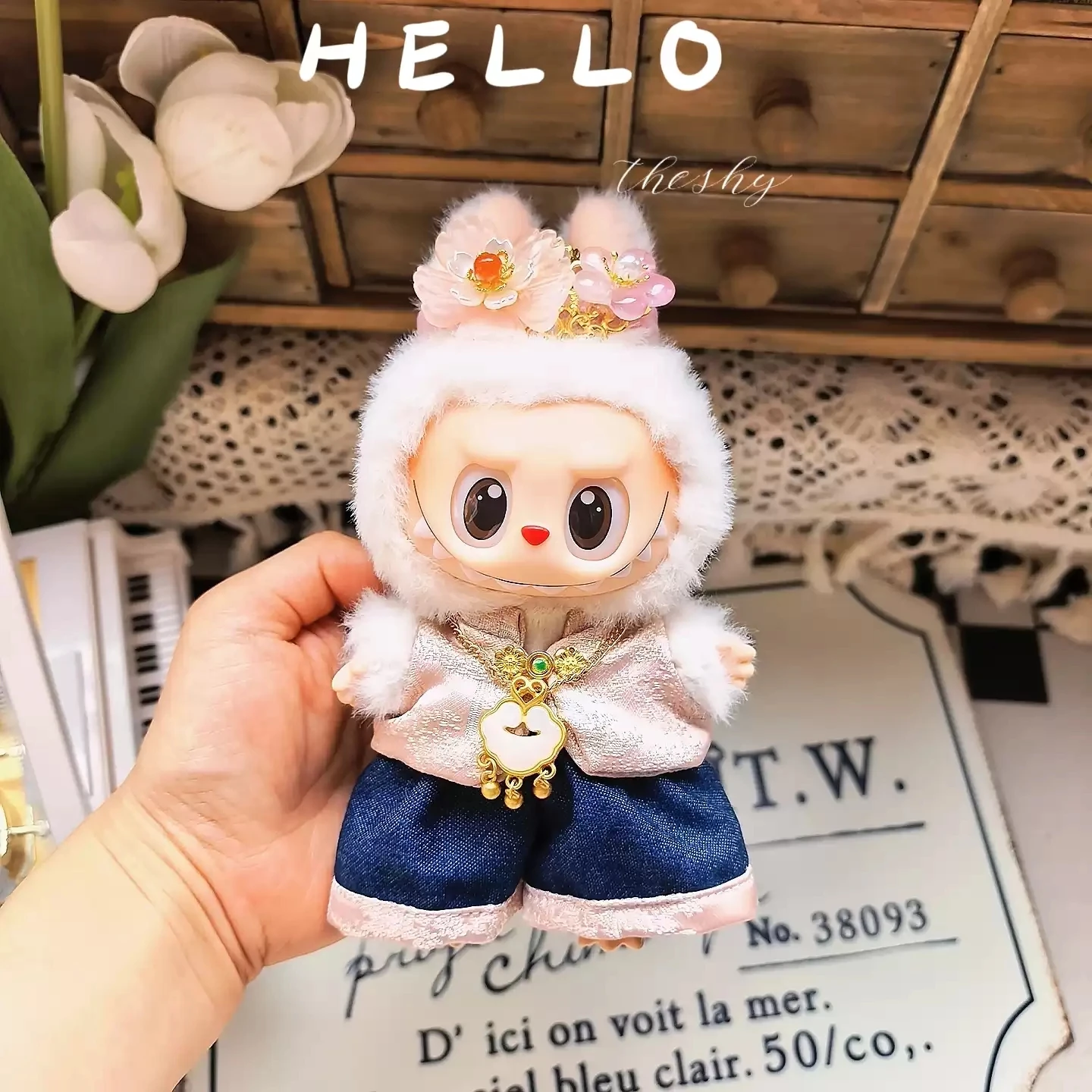 

For Labubu17cm Feference Baby Clothing Third Generation Universal Baby Clothing Doll Ancient Style Hanfu Set