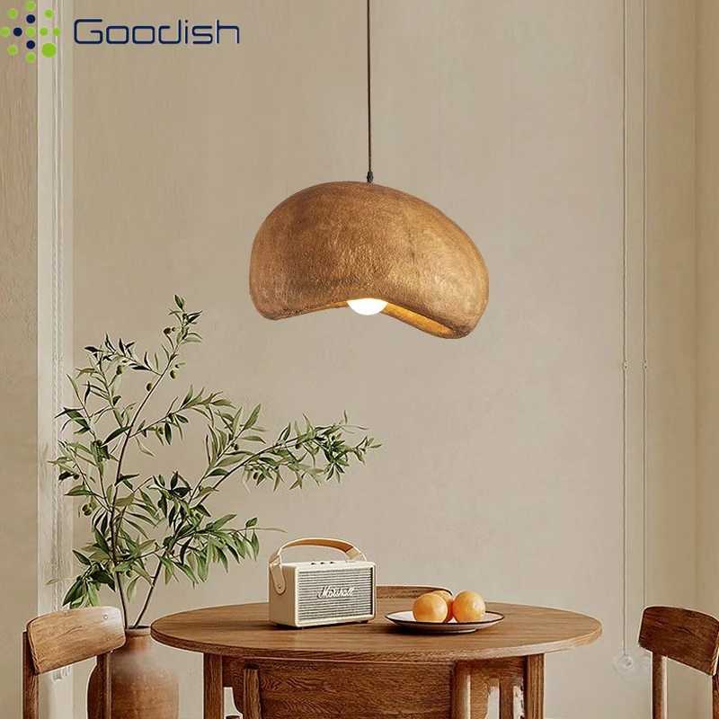 Luxury Nordic Brown Reef Hat Shaped LED Pendant Lights Painted Hanging Lamps for Dining Living Room Home Decoration Chandelier