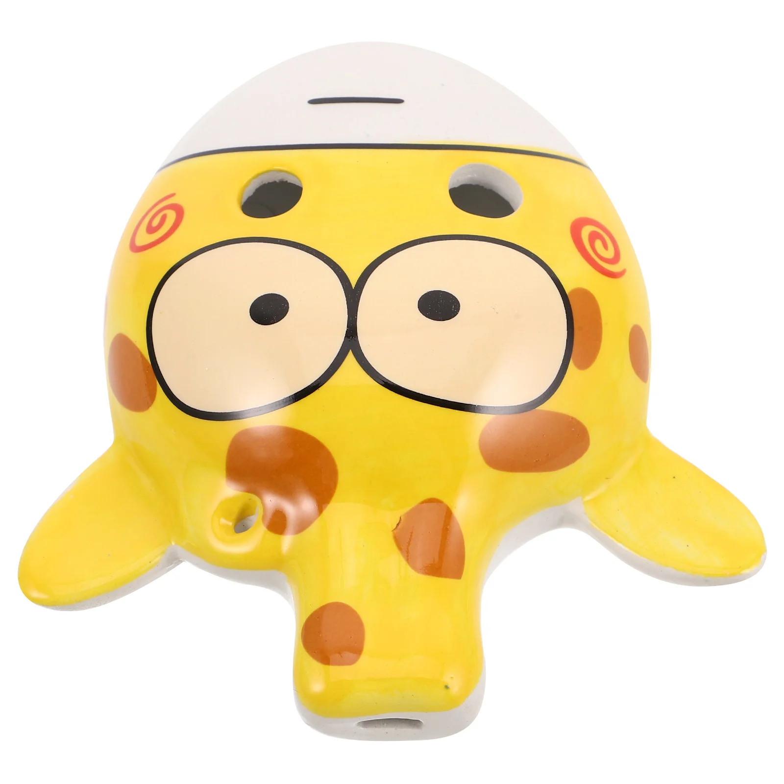 

6 Hole Ceramic Ocarina Alto Kids Giraffe Shape Music Instrument Early Education Creative Present Creative Hand Keychain