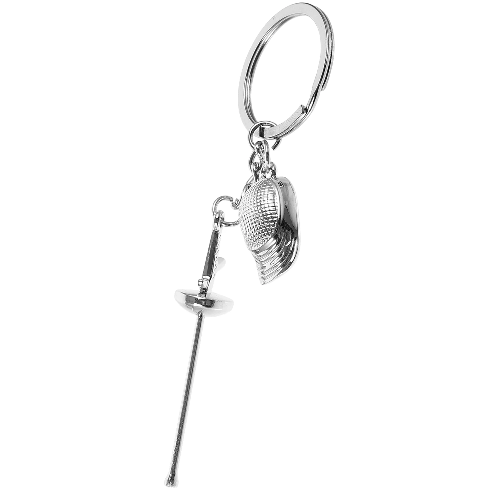 

Epee Keychain Zinc Alloy Fencing Sport Lanyard Portable Decorative Small Keychain Metal Bag Pendant Stylish Gift