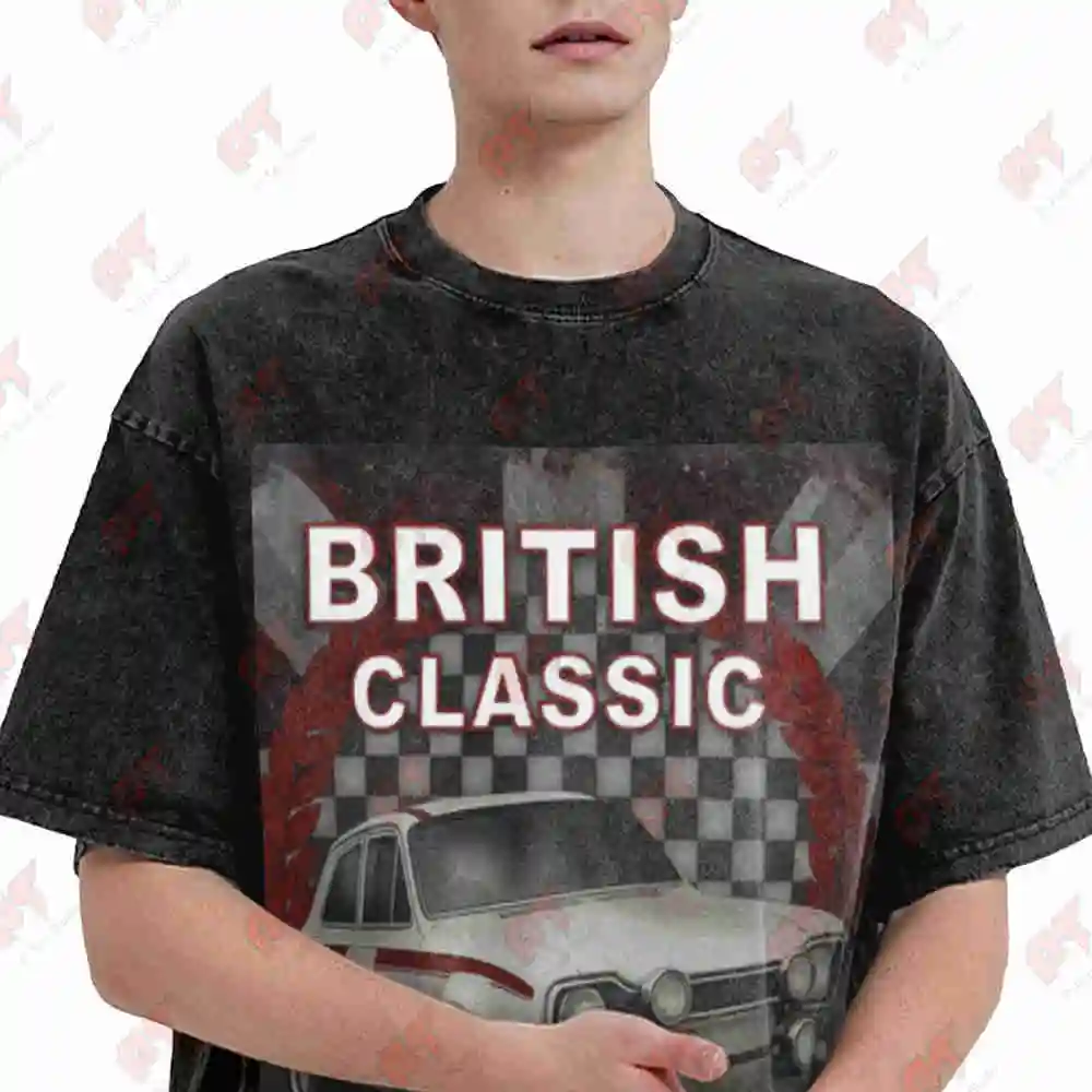 Vintage Escort Mexico Rally Car 1960S 70S Vintage Washed Tee Pure Cotton T-Shirt