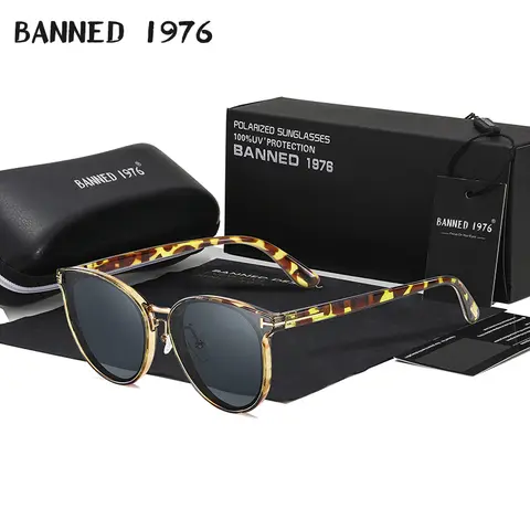 Polarized Cat Eye Sunglasses Women 2021 BANNED 1976