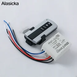 220V Wireless 2 Channel ON/OFF Remote Control Switch Receiver Transmitter for Lamp Light Electrical Equipments Drop Ship