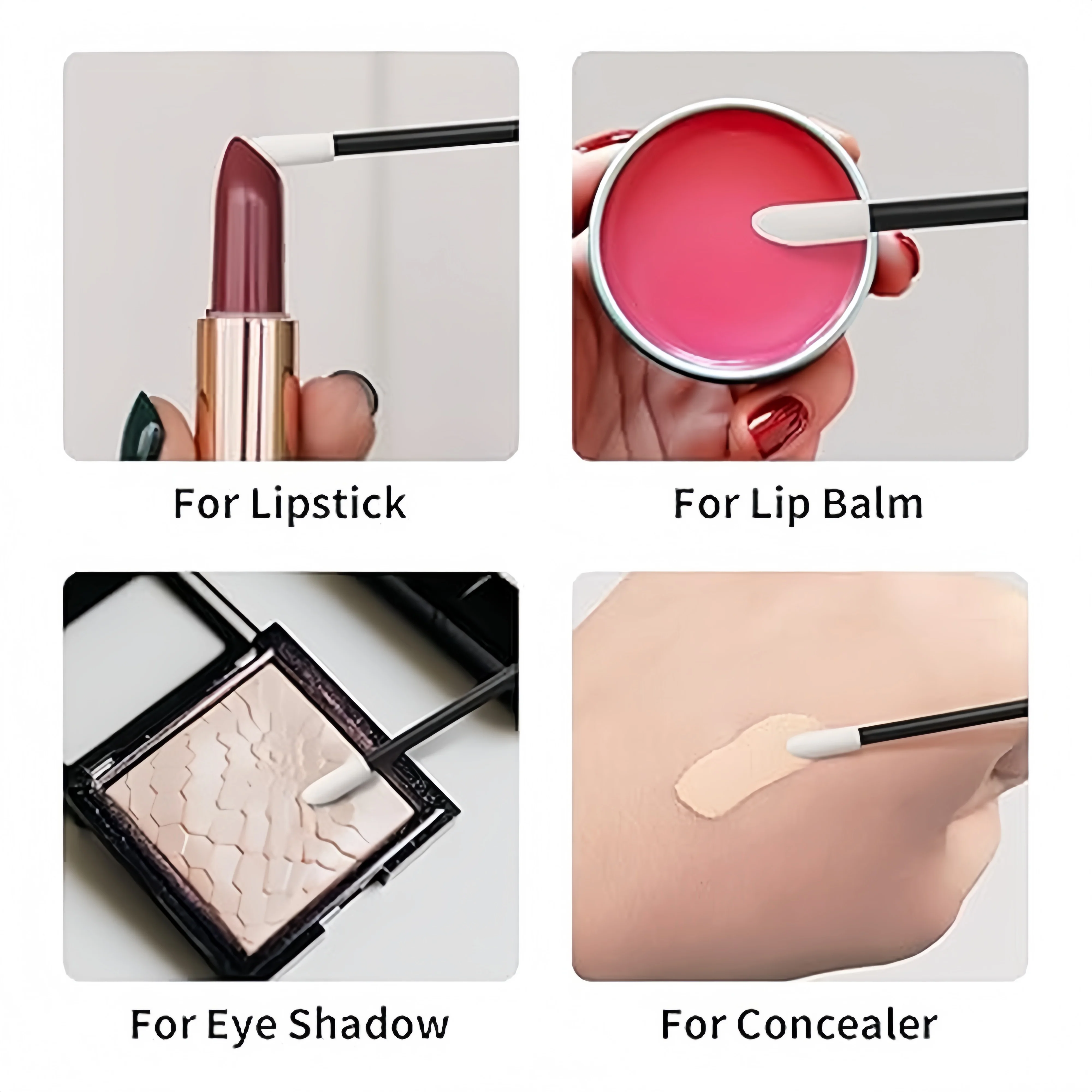 Großhandel 50/100 stücke Einweg Wimpern Pinsel Mascara Applikator Zauberstab Augen Lip Kosmetik Pinsel Verlängerung Kosmetik Make-up-Tools