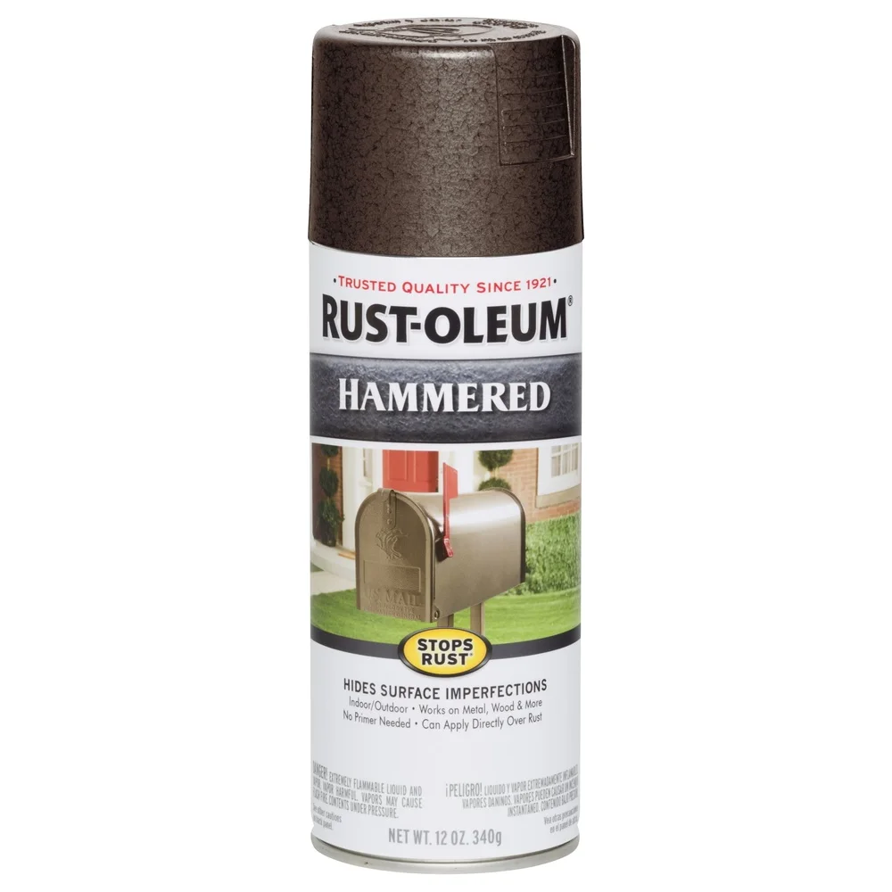 Hammered Spray Paint Metal Wood Concrete Rust Prevention Durable Coating Abrasion Resistant Fast Drying Comfort Tip Easy