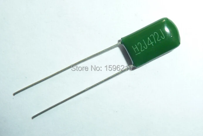 100pcs Mylar Film Capacitor 630V 2J472J 4700pF 4.7nF 2J472 5% Polyester Film capacitor