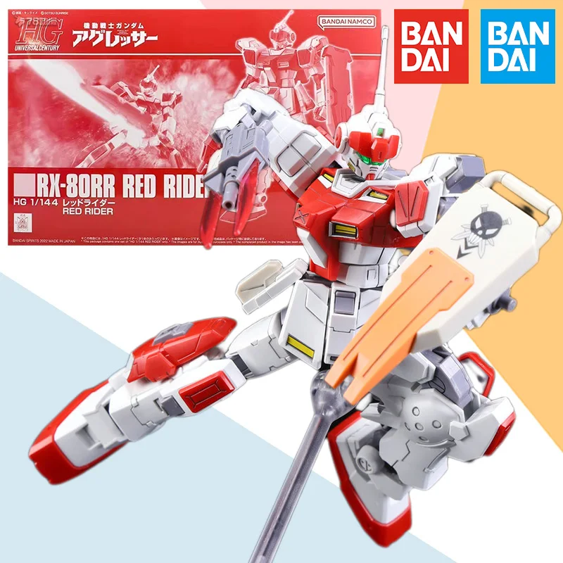 

Bandai Original HGUC 1/144 Mobile Suit Gundam RX-80RR RED RIDER Aninm PB Limited Action Assembly Figure Model Toy Gifts for Kid