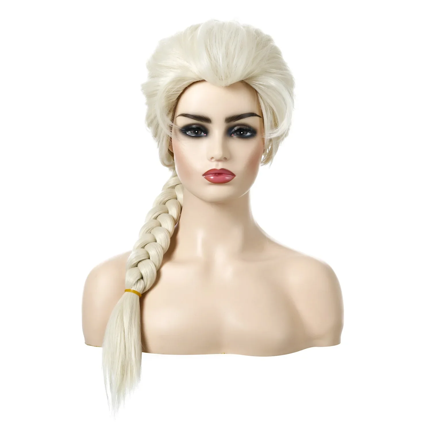 Wig Movies Queen Princess Synthetic  Long Light Hair Cosplay Wigs For Women Halloween Carnival Purim Masquerade Party