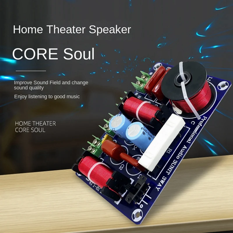 3 Ways Hifi Speaker Frequency Divider Hifi Crossover Filter Distributior DIY Ktv Stage Car Audio Woofer Speaker Filter