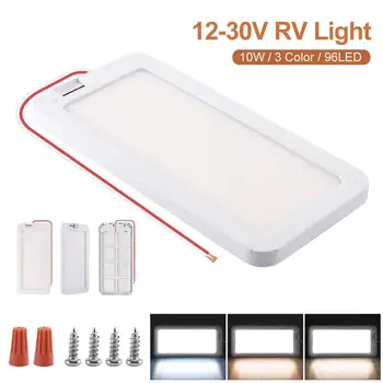 캠핑카 RV 트럭 캠핑카용 천장 돔 조명, 밝기 조절 실내 조명, 96 LED, 3 색, 12V-30V Best5 캠핑카 RV 트럭 캠핑카용 천장 돔 조명, 밝기 조절 실내 조명, 96 LED, 3 색, 12V-30V Best5