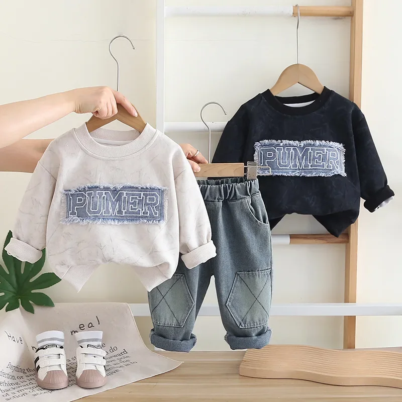 

New Autumn Baby Boys Clothes Suit Children Long Sleeved T-Shirt Pants 2Pcs/Sets Infant Clothing Toddler Costume Kids Tracksuits