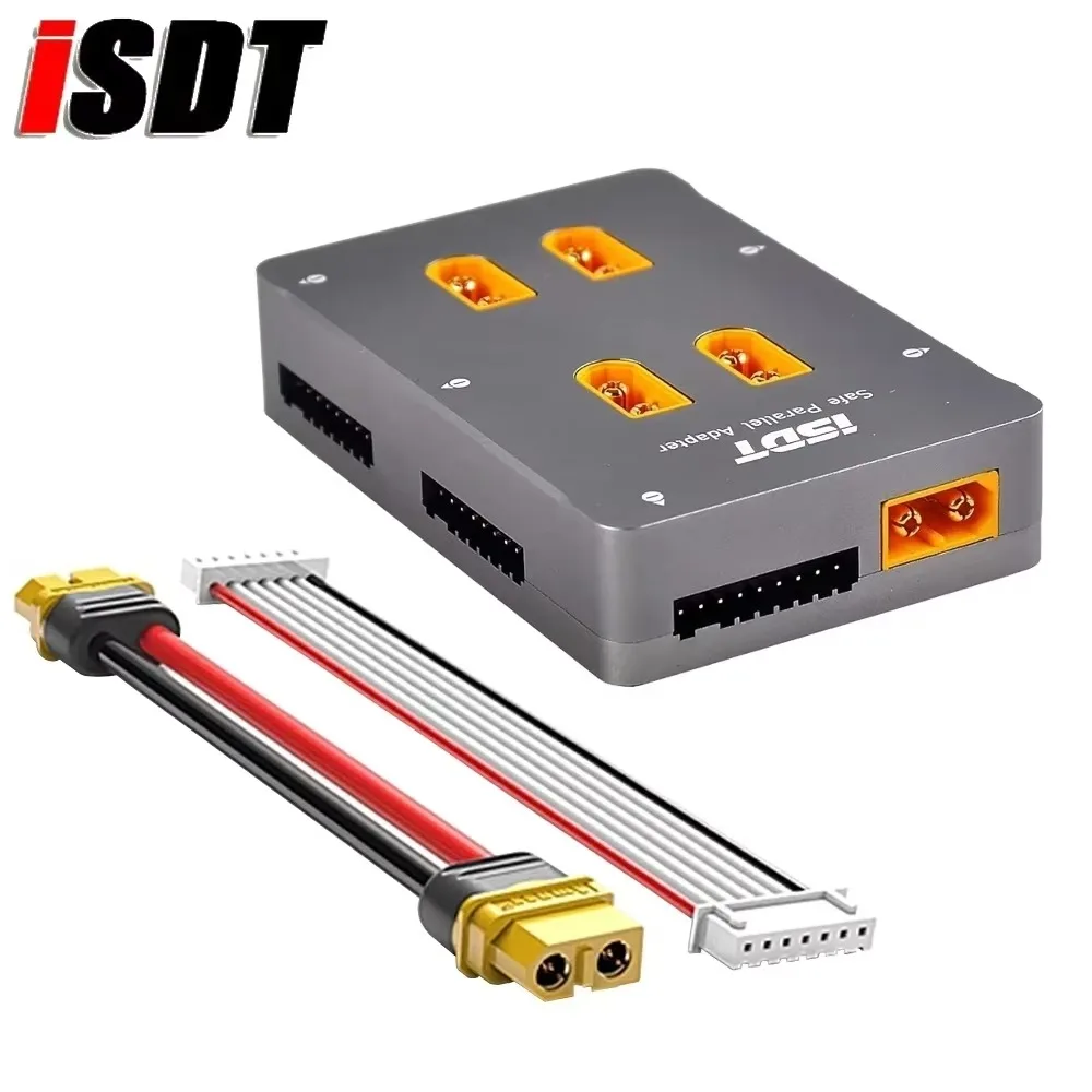 BoMsISDT PC-4860 1-8S Safe Parallel Board With XT60 Connectors CNC Cover Charging Board For RC Lipo Car Truck Airplane Drones To