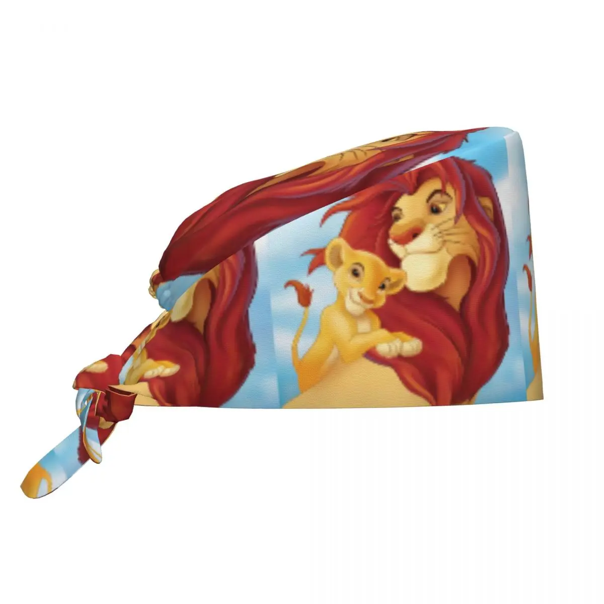 Custom King Lion Simba Medical Staff Scrubs Hat Unisex Hakuna Matata For Chef Hat Scrub Caps