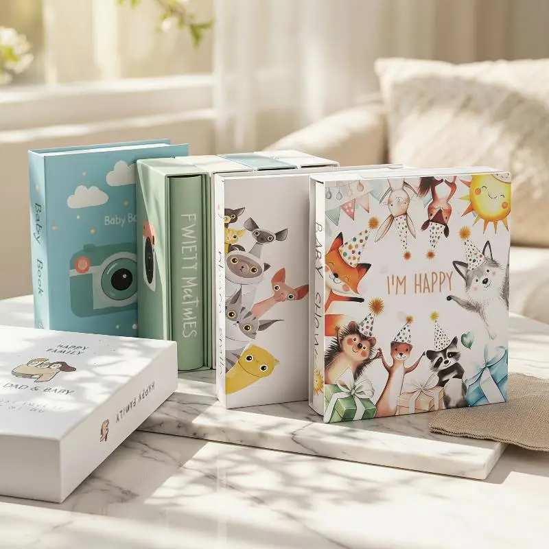 New 6 Inch 200 Pockets Slip In Photo Album Laminated Insert Large Capacity Photo Storage