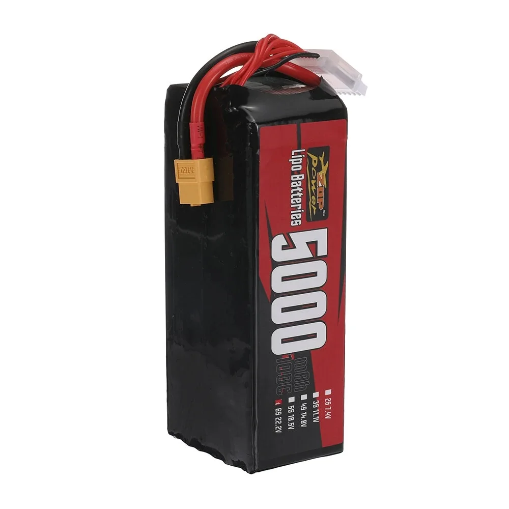 ZOP Power 6S 22,2 V 5000mAh 100C 111Wh LiPo Battery XT60 Plug для радиоуправляемого дрона