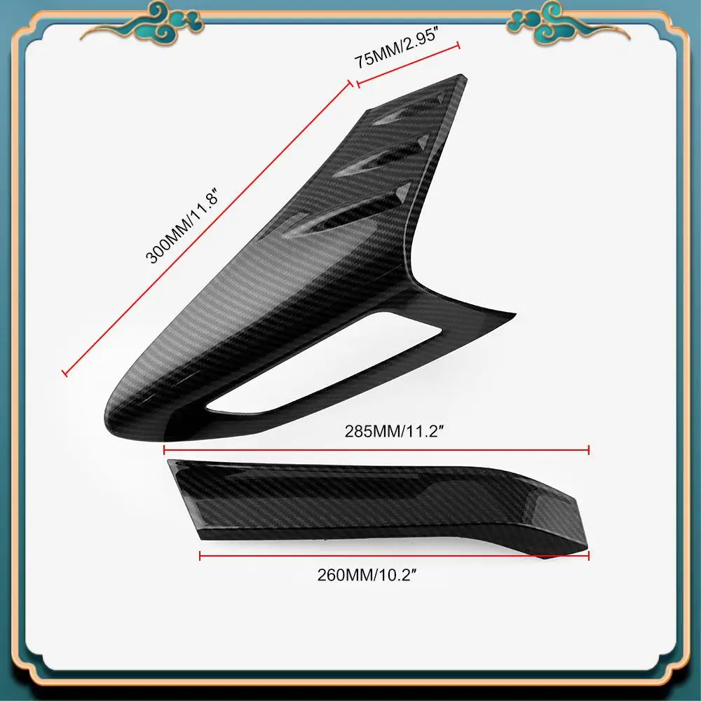

Latest 4Pcs Carbon Fiber Style Rear Back Lamp Tail Light Cover Trim For Fit Toyota CHR C-HR 2016-2018