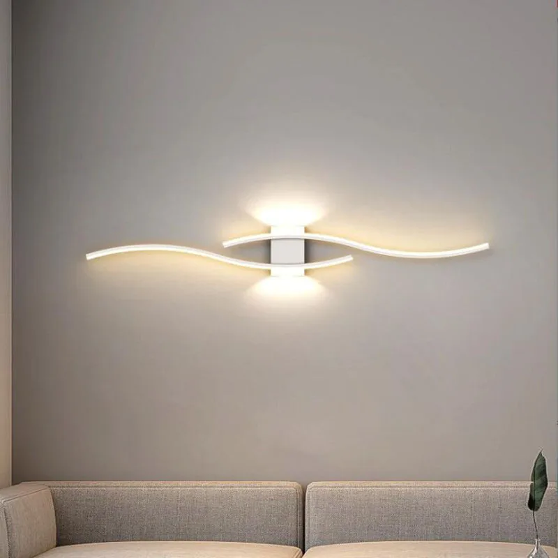 

Led Bedside Wall Sconce Lamp Modern LED Wall Lights Living Dining Room Bedside Hallway Sofa Background Wall Lamps Indoor Light