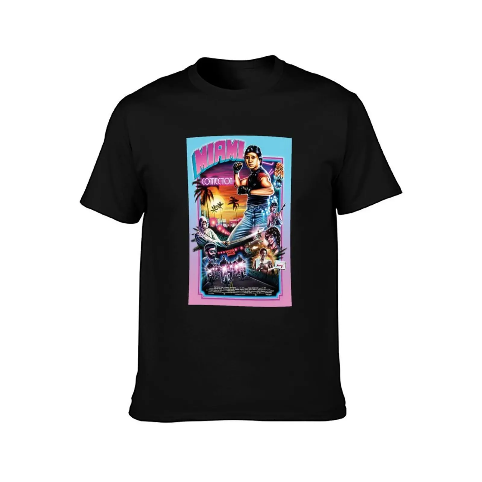 Miami Connection T-Shirt Non-Shrink Basic Cotton T-Shirt
