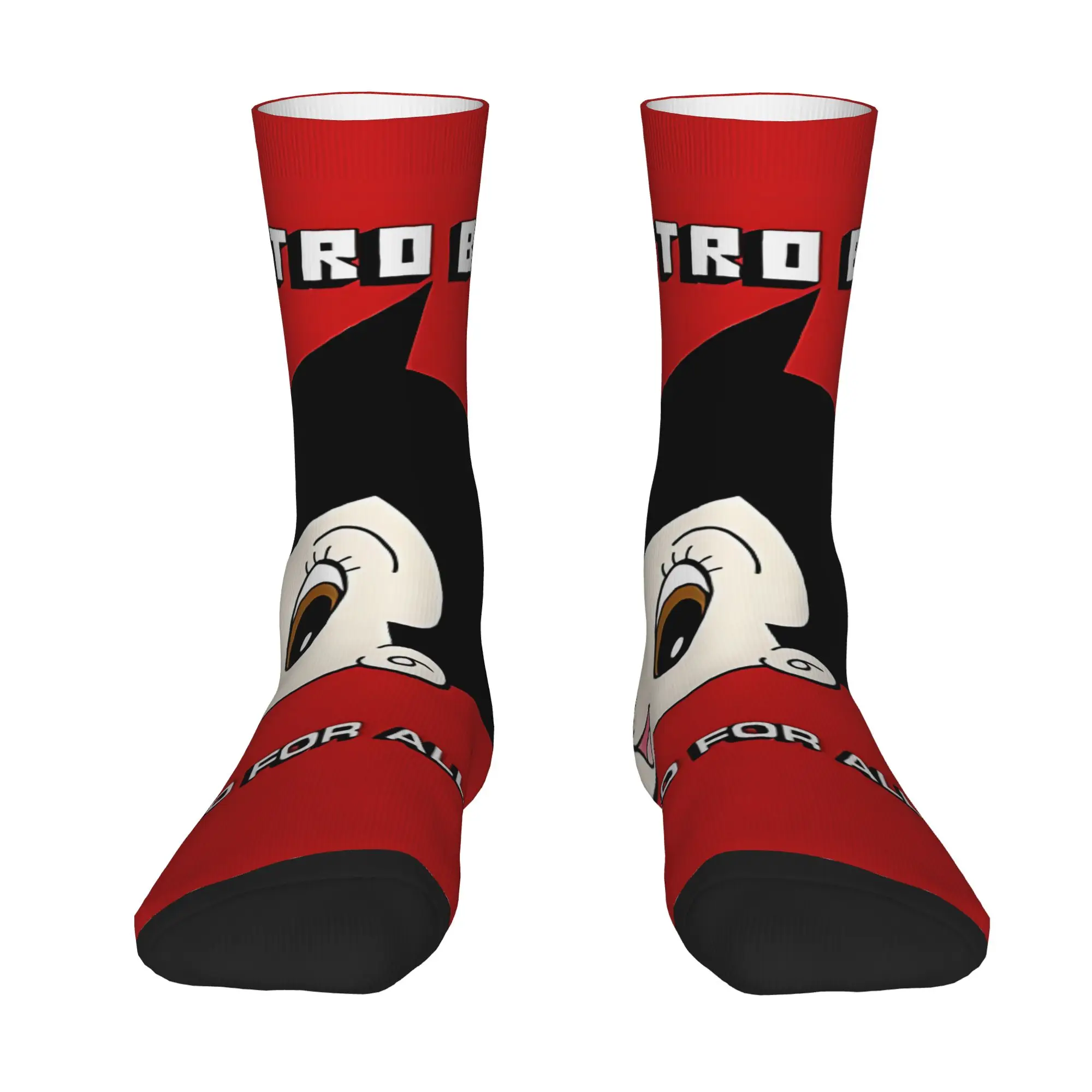 1 Pair Hip Hop Vintage Jet Powered Flight Crazy Men's Sock A-Astro Boy Harajuku Seamless Printed Funny Sock