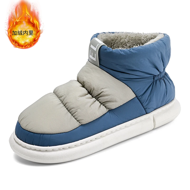 جديد كبير الحجم الرجال أحذية الثلوج موضة أحذية رياضية سميكة سوليد أكسفورد أحذية رجالية الدفء أحذية دراجة نارية غير رسمية أحذية رجالي #4