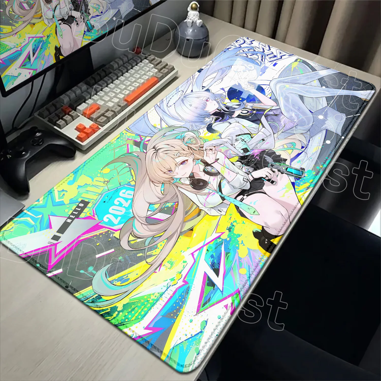 New Kawaii Wuthering Waves Mornye Lynae Mouse Pad Computer Table Desk Mat Gaming Accessories Pretty Anime Girl Gamer PC Mousepad