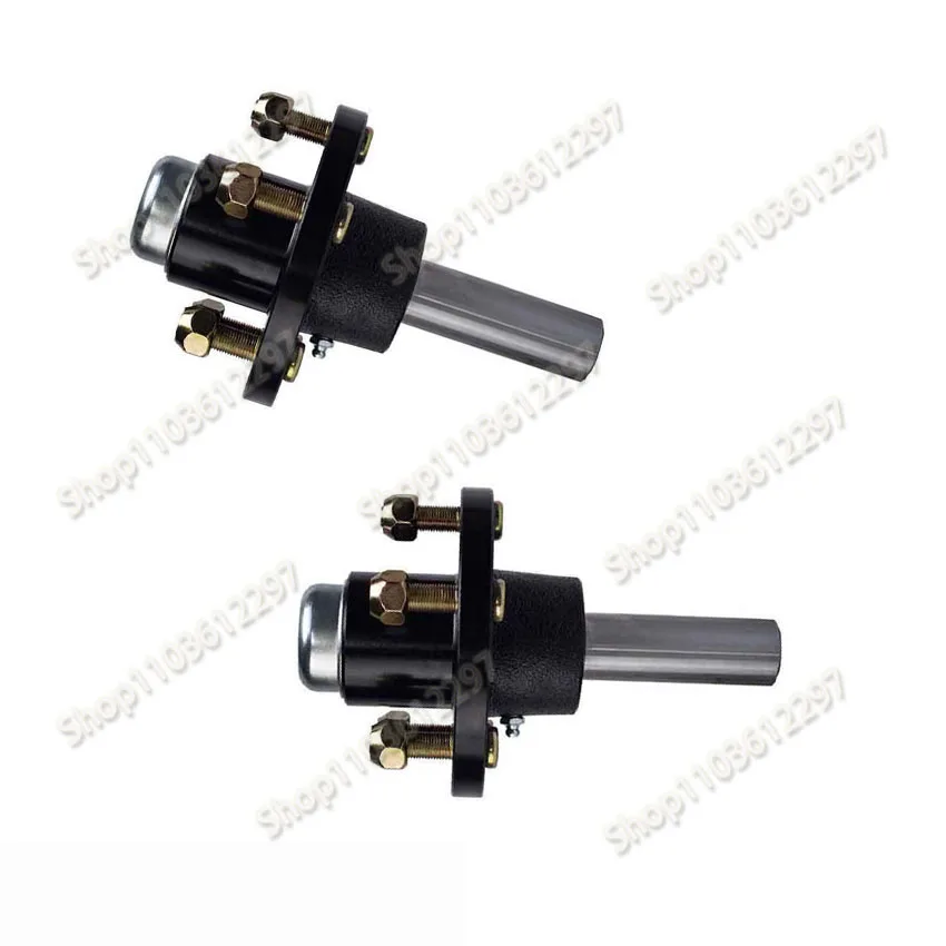 

2PCS trailer axle 4-100 CAP 750KG Unbrake Trailer Half Axle Shaft Hubs parts For Pair RV Parts Camper Caravan Accessories